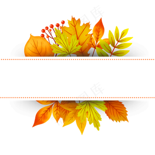 秋季树叶栏目条