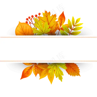秋季树叶栏目条