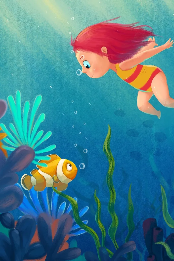 手绘厚涂六一儿童节(3545*5315px 300 dpi )psd模版下载