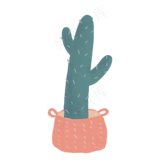 卡通仙人掌矢量手绘素材,免抠元素