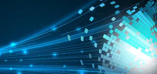 科技感企业数据蓝色广告