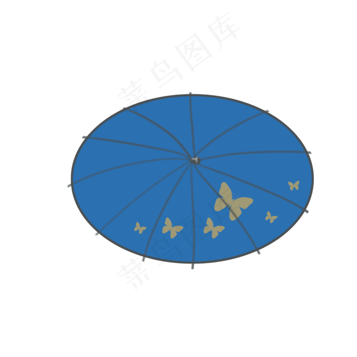 清明节雨伞png素材
