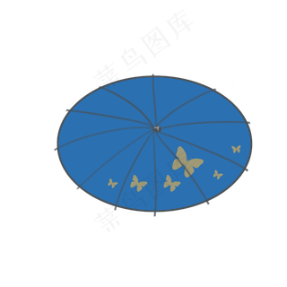 清明节雨伞png素材