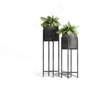 卡通盆栽植物下载