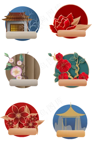 中国风悬浮按钮