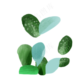 植物国画水墨笔刷