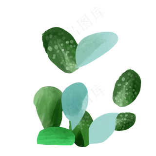 植物国画水墨笔刷