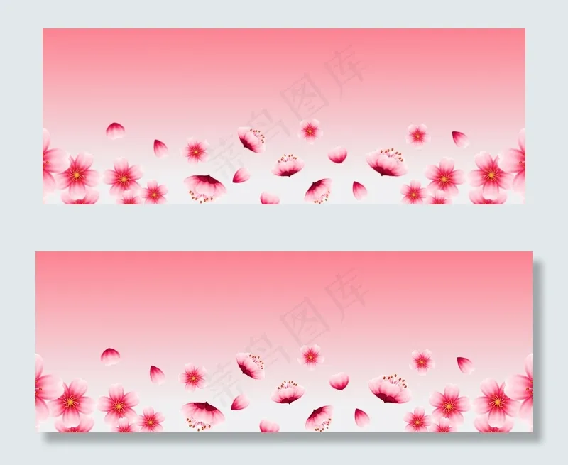 新春上新樱花banner(1920*700px 	       )ai矢量模版下载