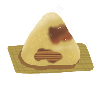 打开的肉粽png元素