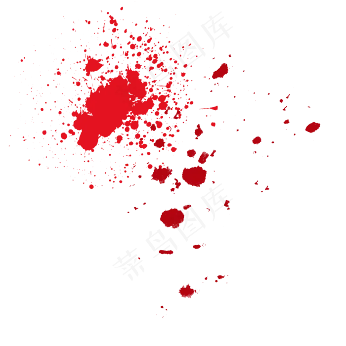 红色血迹痕迹元素(2000X2000(DPI:300))psd模版下载