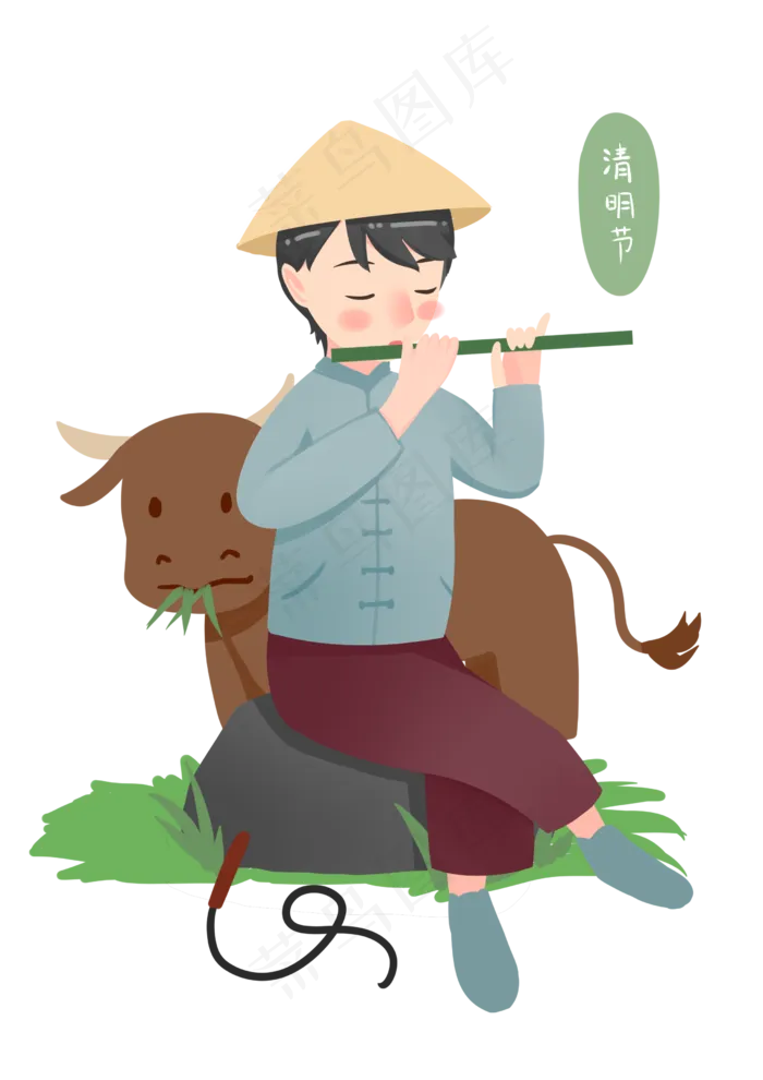 清明放牛牧童