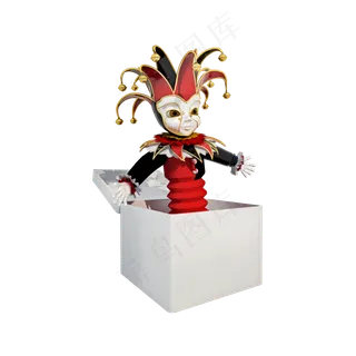 立体小丑弹出玩具 立体小丑弹出玩具