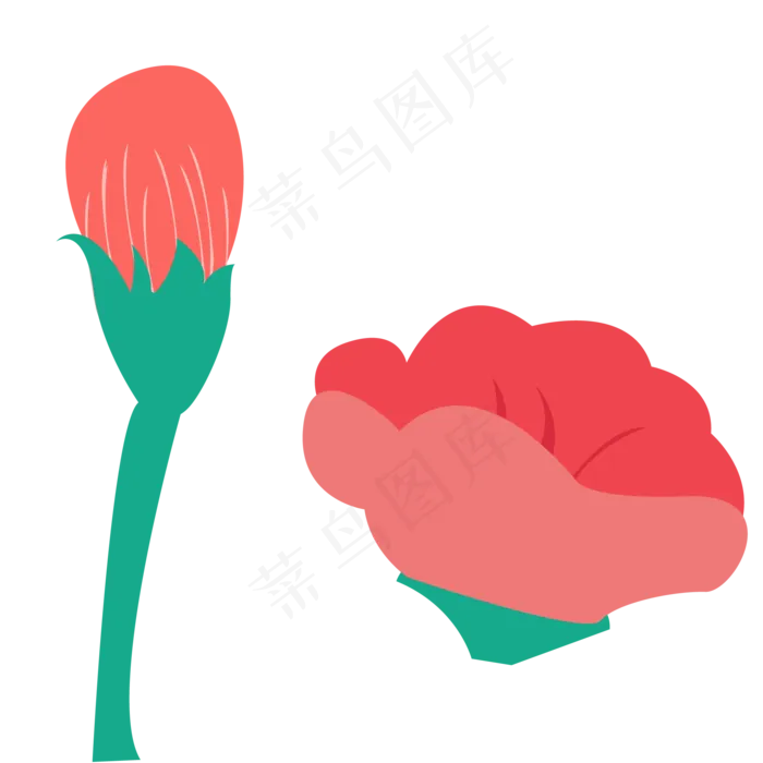 花朵绿色春季植物(2000X2000(DPI:300))psd模版下载