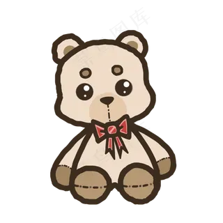 儿童节玩具熊手绘卡通免抠素材