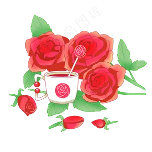 玫瑰花花茶