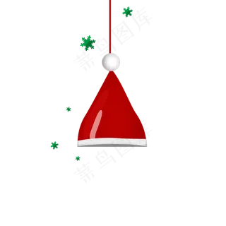 卡通圣诞帽圣诞装饰,免抠元素