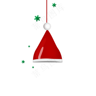 卡通圣诞帽圣诞装饰,免抠元素