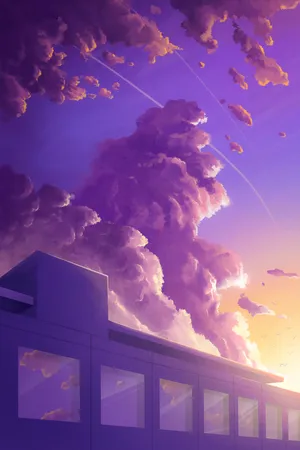 治愈唯美天空积云夕阳