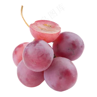 紫色圆弧葡萄食物元素