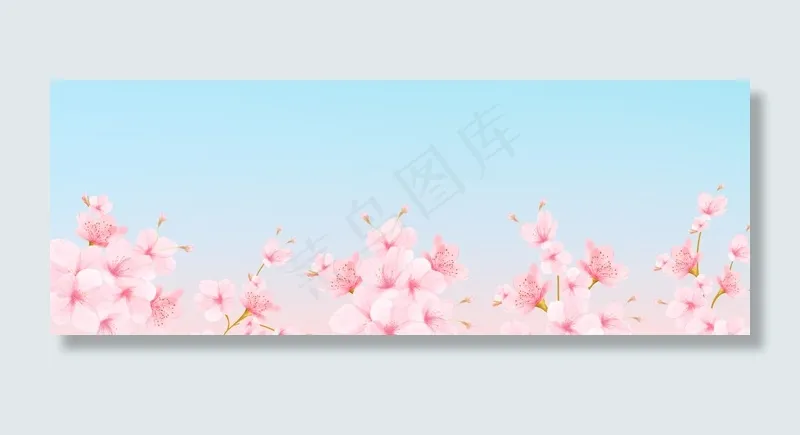 新春上新樱花banner(1920*700px 	       )psd模版下载