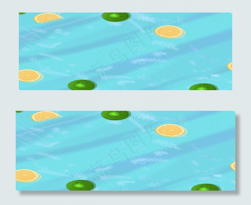 夏日冰爽清凉水果背景