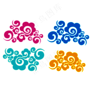 中国风七彩祥云