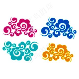 中国风七彩祥云