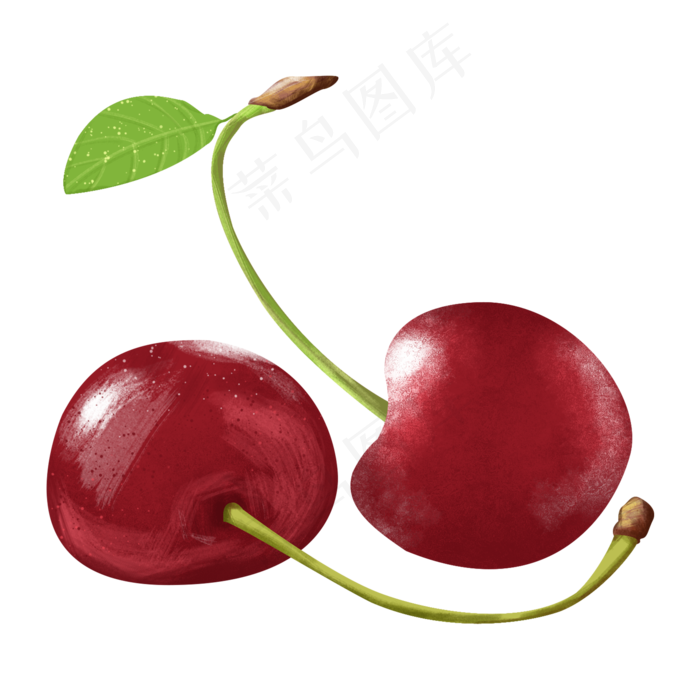 红色新鲜樱桃小樱桃水果果蔬写实