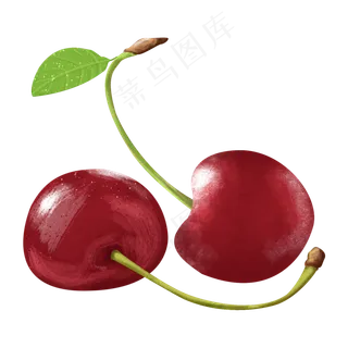 红色新鲜樱桃小樱桃水果果蔬写实