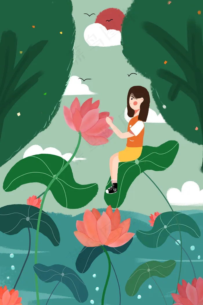 立夏节气初夏大暑二十节气(3545X5315(DPI:300))psd模版下载