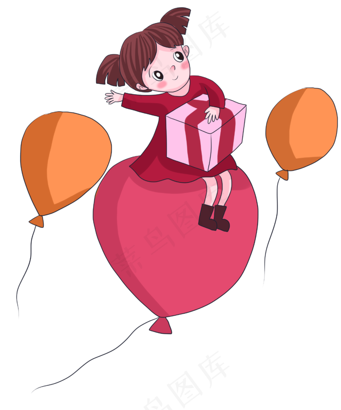 六一儿童节彩色气球生日气球(2952X3543(DPI:300))psd模版下载