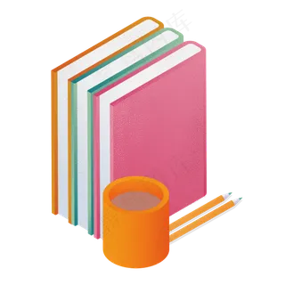 毕业季课本书本元素