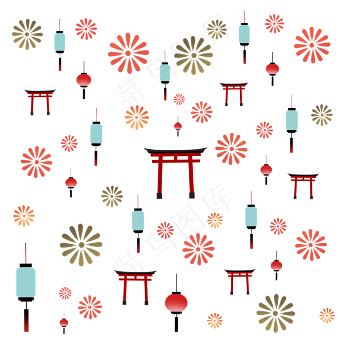 通用和风底纹(2000X2000(DPI:96))psd模版下载