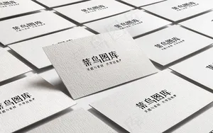 高挡名片样机模板