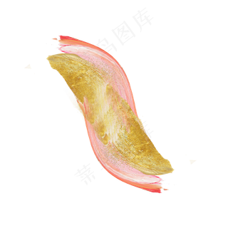 水彩颜料金箔印记