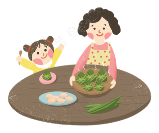 端午节粽子习俗包粽子