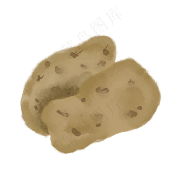 水彩小清新蔬菜土豆