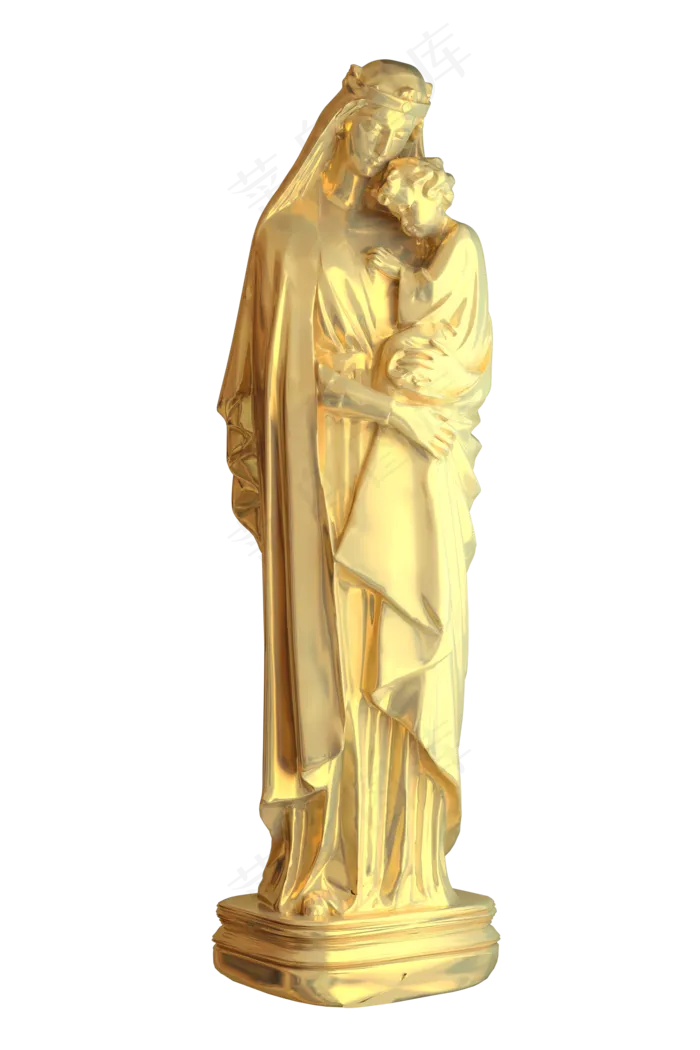 国家地方著名地标巴黎圣母院圣母,免抠元素(2000X3000(DPI:72))psd模版下载