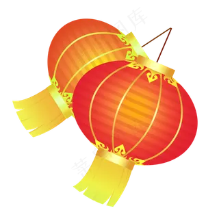 新年灯笼新春春节,免抠元素