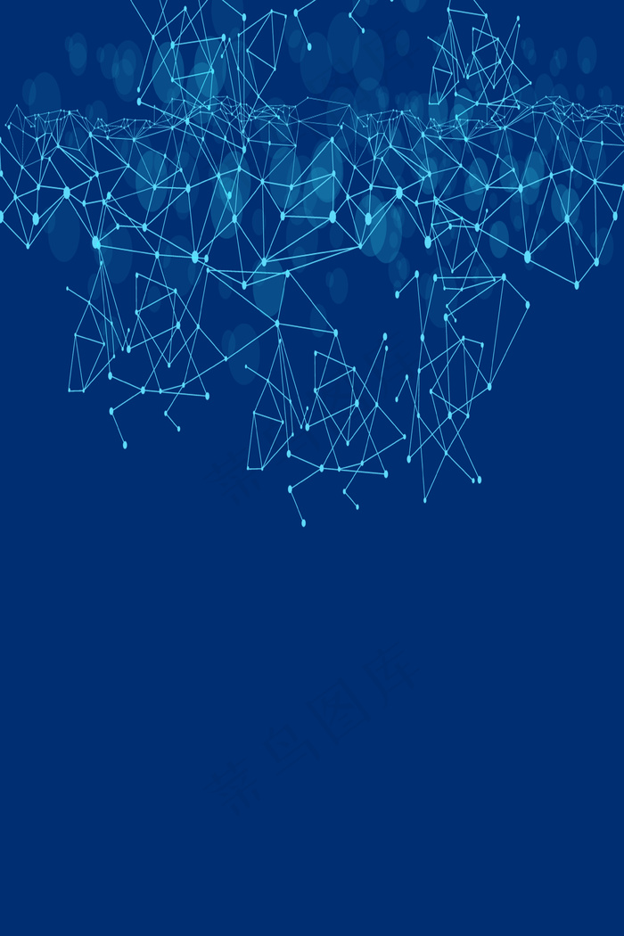 蓝色发光的线条背景素材