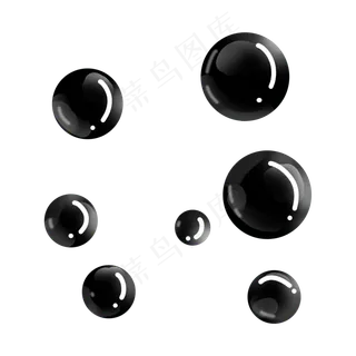 黑色晶莹珍珠活动,免抠元素 黑色晶莹珍珠活动,免抠元素