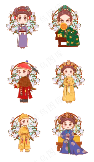 后宫妃子宫廷女子皇帝带刀侍卫