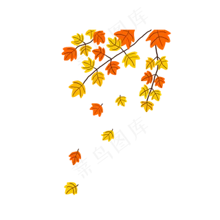 枫叶秋天可商用元素