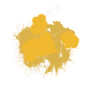 手绘浅棕色墨迹