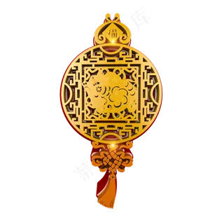 中国风立体剪纸花纹猪装饰元素,免抠元素