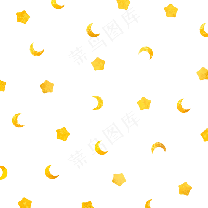 星星月亮水彩底纹纹理(2500X2500(DPI:300))psd模版下载