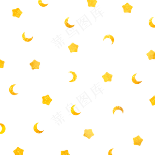 星星月亮水彩底纹纹理