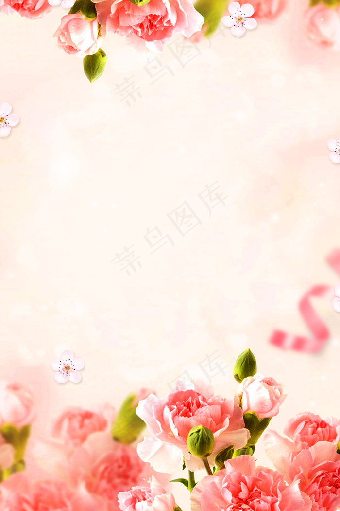 唯美感恩母亲节平面素材