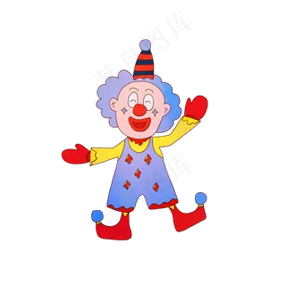 愚人节表演的小丑,免抠元素