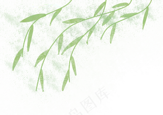 随风飘扬的柳枝